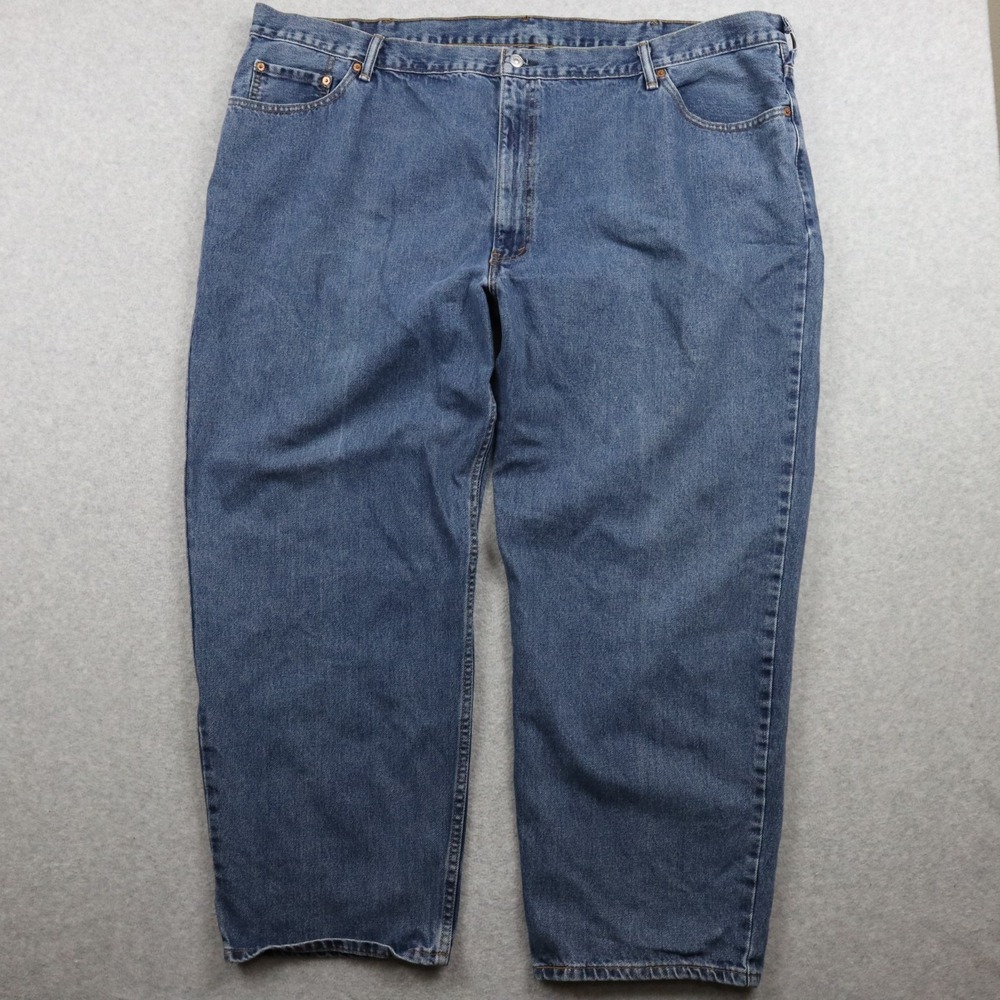 Levi's‎ 550 Jeans Mens 52x30 Relaxed Fit Cotton 5-Pocket Denim Medium Wash Blue